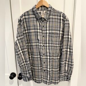 🌵Men’s LL Bean Flannel Plaid Button Up Shirt Size XL